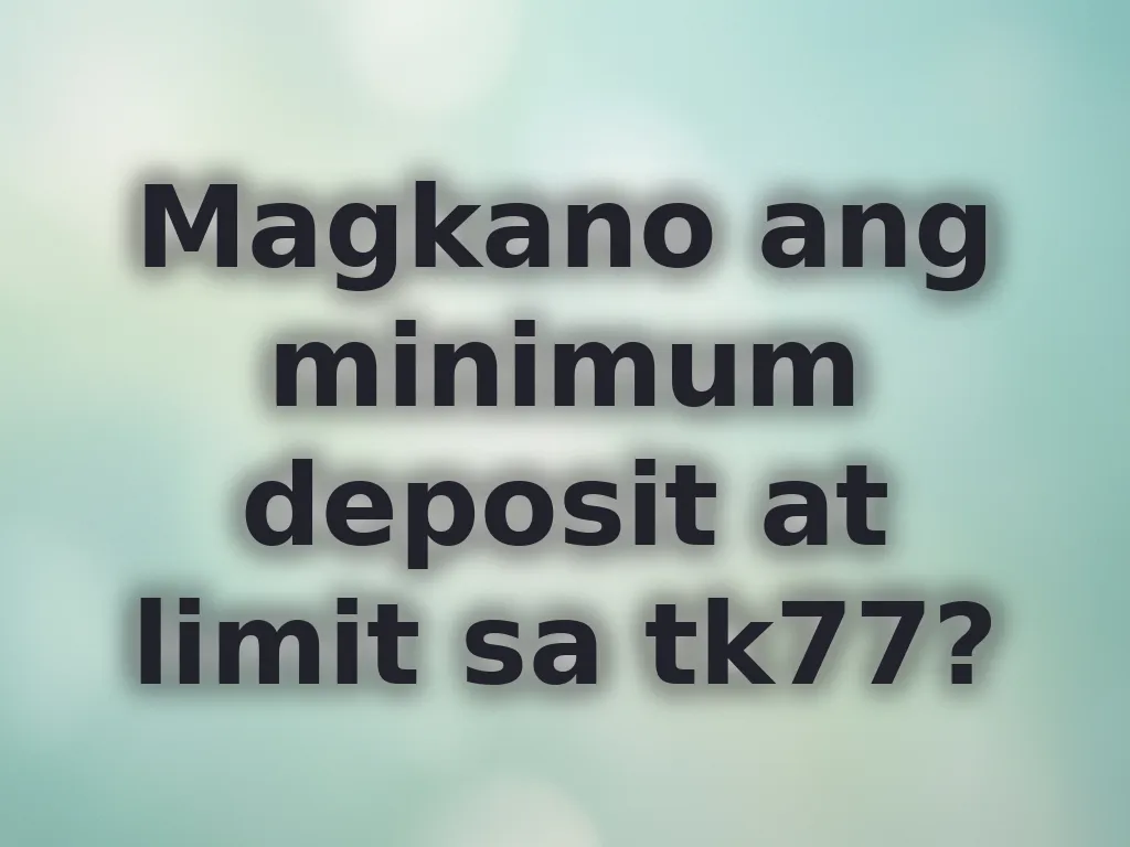 Transaction limits